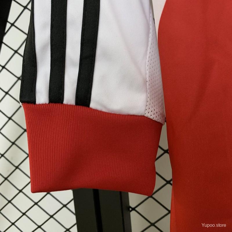 117867b9607bba65.jpg 13/14 Retro Long Sleeve River Plate Home Jersey - Image 4