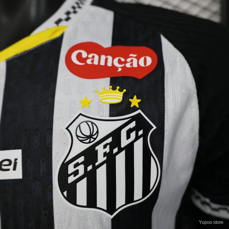 250b3e0166d33741.jpg Player Version 25/26 Santos Away Jersey With Full Sponsors - Image 3