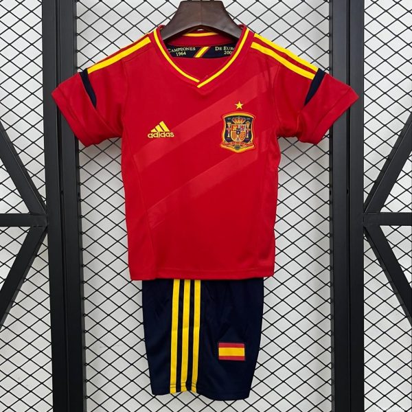Retro 2012 Kids Spain Home Size 16-28 Jersey