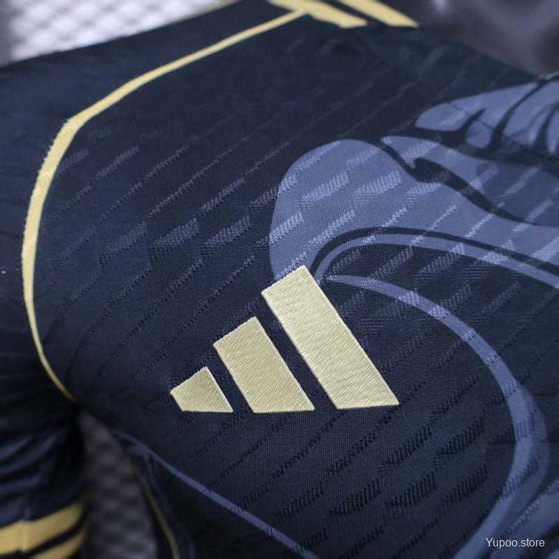 30d4feaf10330a5d.jpg Player Version 2025 Mexico Black with Eagle Feather Pattern Jersey - Image 8