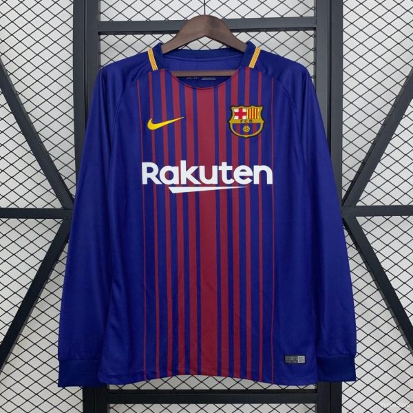 17/18 Retro Barcelona Home Jersey
