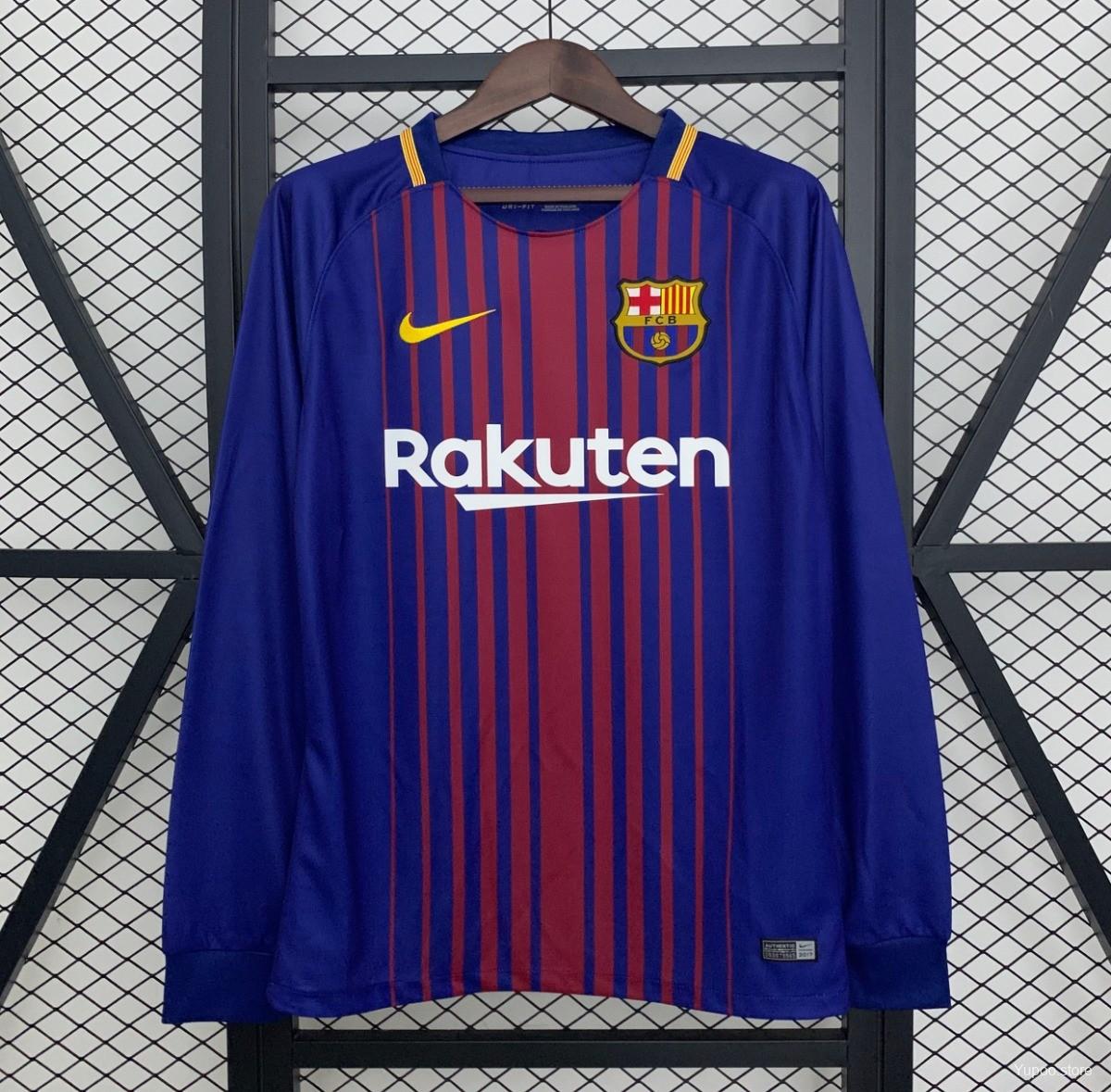 4d7a6549cb5cdabc686710a4.jpg 17/18 Retro Barcelona Home Jersey - Image 1