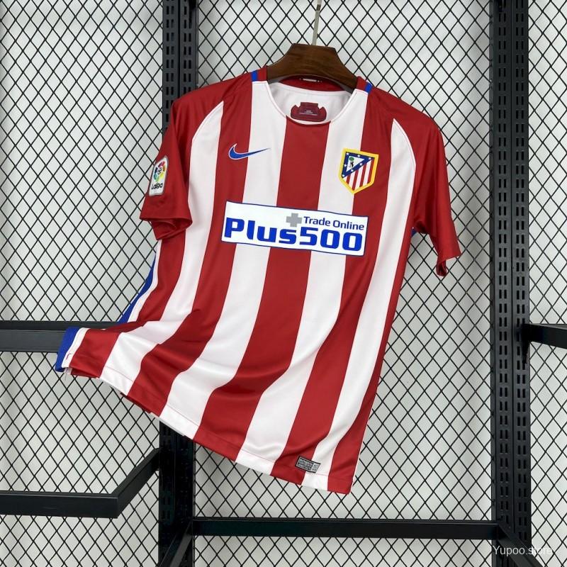 569796403f00457c.jpg Retro 2016/17 Atletico Madrid Home Jersey - Image 1