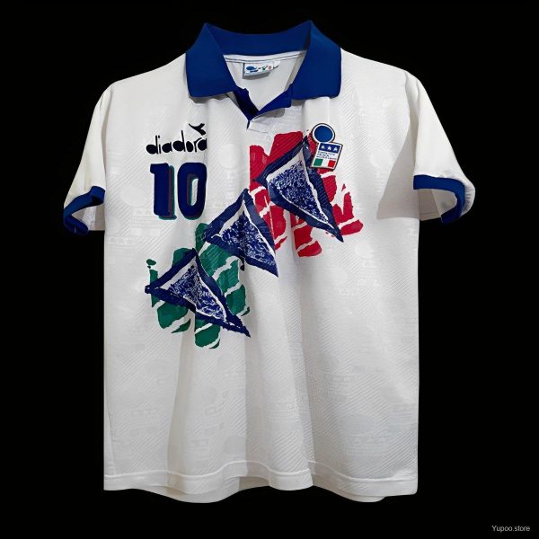 Retro 1994 Italy Diadora Player Special Training Roberto Baggio Jersey