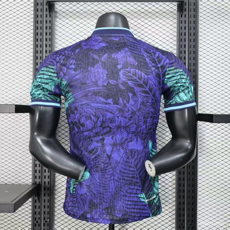 5d9bd032cd72b1fd.jpg Player Version 2025 Brazil Purple with Tropical Leaf Pattern Jersey - Image 9