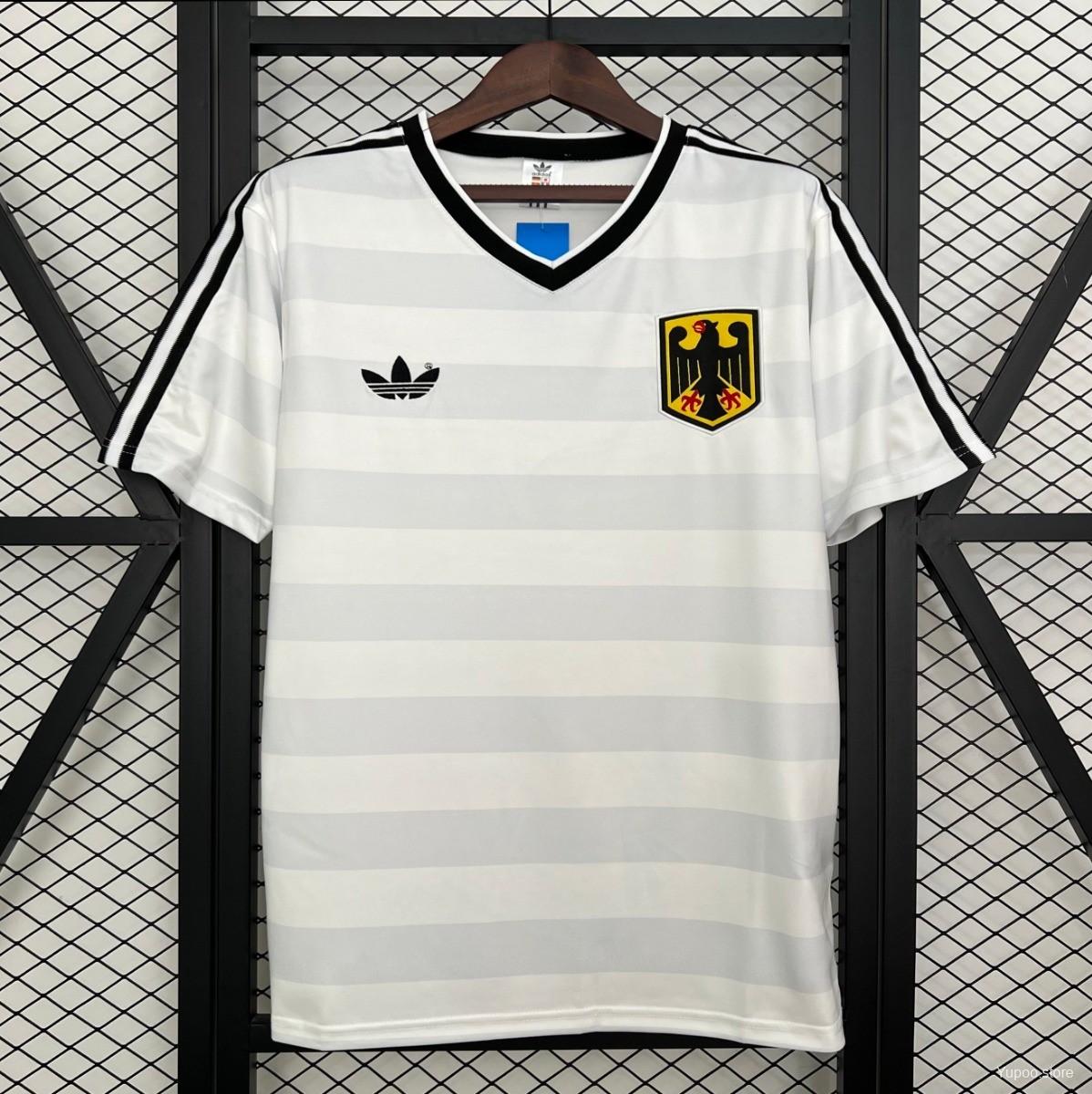 6664f4016f1c8c34343177f1.jpg 1984 Retro Germany White Jersey - Image 1
