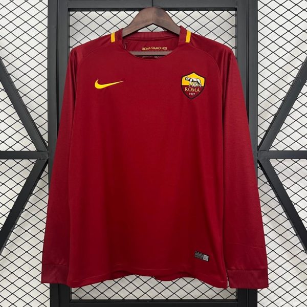 68694c1f0f0e3d1bc8cfd670.jpg Retro 17/18 Roma Home Long Sleeve Jersey