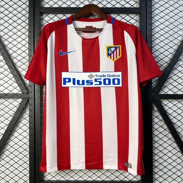 16/17 Retro Atletico Madrid Home Jersey