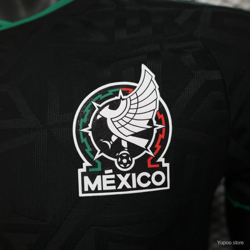 741af68f053797cf.jpg Player Version 2025 Mexico Black Pre-Match Jersey - Image 3
