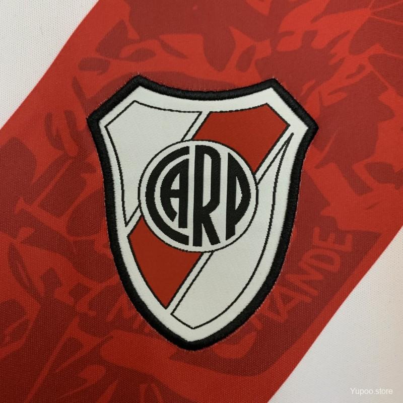 74e5583b3e5e2142.jpg 13/14 Retro Long Sleeve River Plate Home Jersey - Image 7