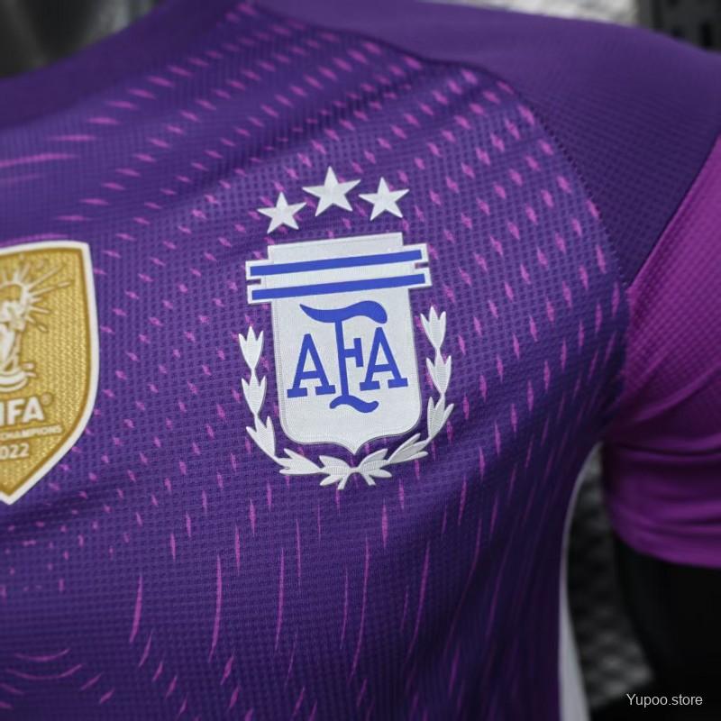 79147ee574afcd50.jpg Player Version 2025 Argentina Purple Jersey - Image 3