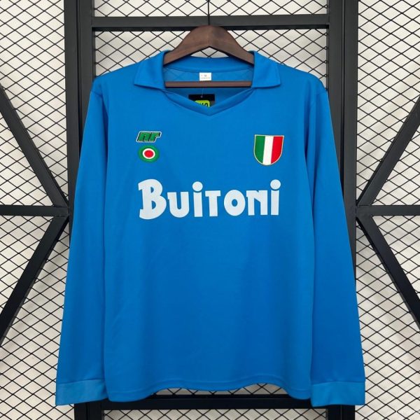 87/88 Retro Long Sleeve Napoli Home Jersey