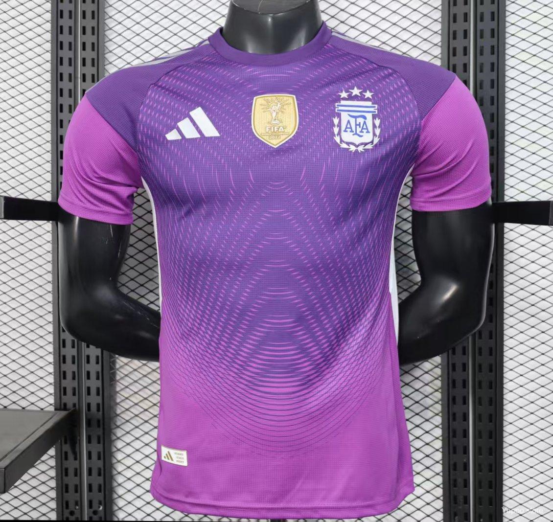 7ce17718035464db3392a7e0.jpg Player Version 2025 Argentina Purple Jersey - Image 1