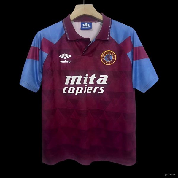 Retro 90/92 Aston Villa Home Jersey