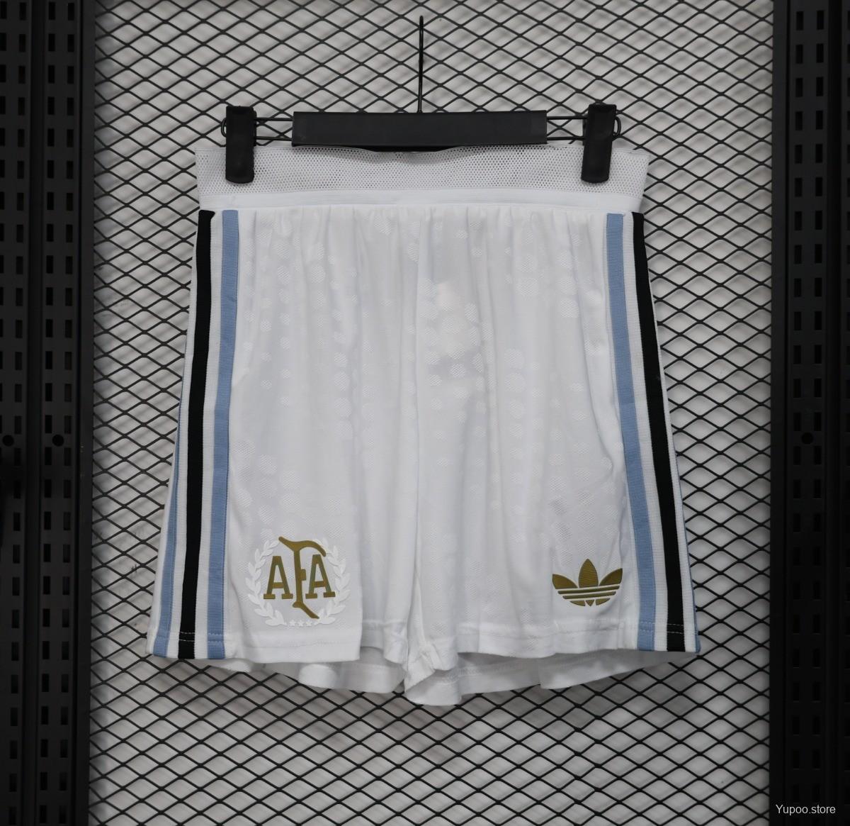 90d6687bb0125a0909ed2b40.jpg Player Version 2025 Argentina WHITE Shorts - Image 1