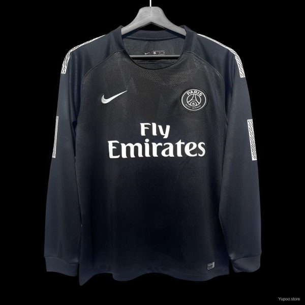 Retro 17/18 PSG Third Long Sleeve Jersey