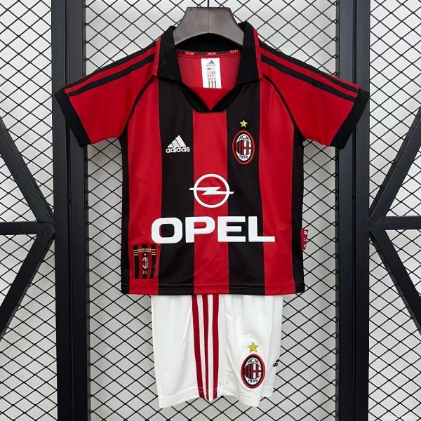 Retro 98/99 Kids AC Milan Home Size 16-28 Jersey