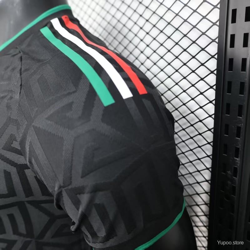 a8a9c7df28bf2515.jpg Player Version 2025 Mexico Black Pre-Match Jersey - Image 8