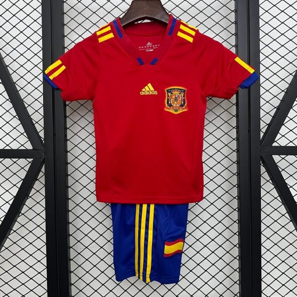 Retro 2010 Kids Spain Home Size 16-28 Jersey