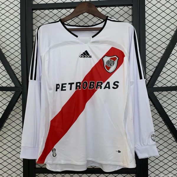 06/07 Retro Long Sleeve River Plate Home Jersey