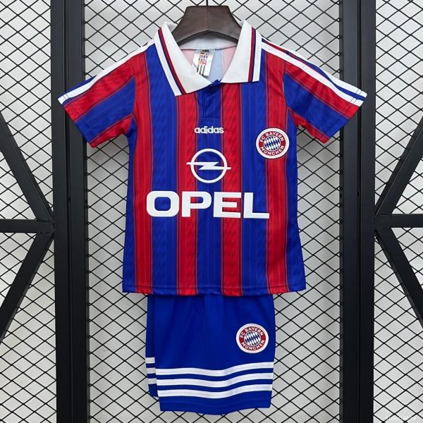 Retro 95/97 Kids Bayern Munich Home Size 16-28 Jersey