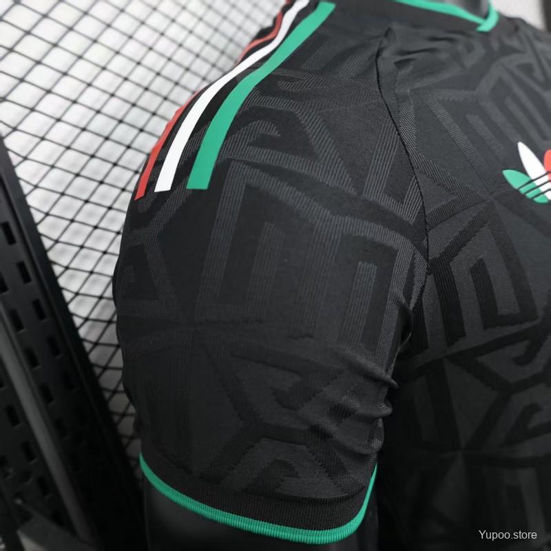 e7619f29b6153061.jpg Player Version 2025 Mexico Black Pre-Match Jersey - Image 9