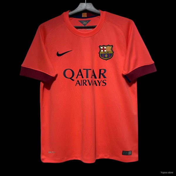 Retro 14/15 Barcelona Away Orange Jersey