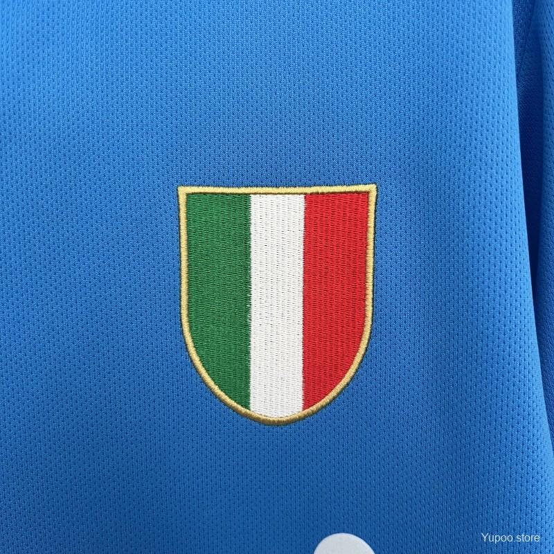 f098c224d686fde6.jpg 87/88 Retro Long Sleeve Napoli Home Jersey - Image 4