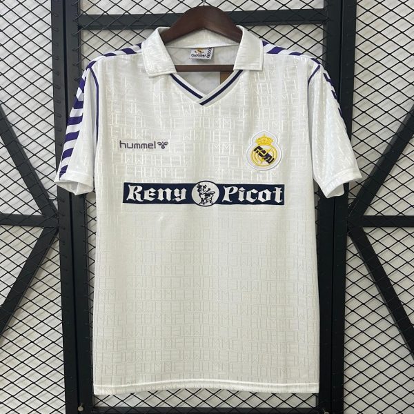 89/90 Retro Real Madrid Home Jersey