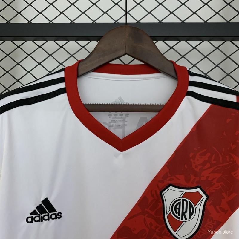 fb5b6057f2bc0cde.jpg 13/14 Retro Long Sleeve River Plate Home Jersey - Image 3