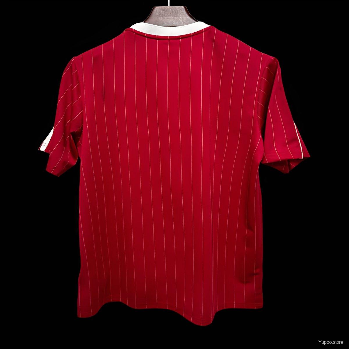 082d7ec548064339d2a27775.jpg 25/26 Manchester United Adidas Original Terrace Icons Wine Jersey - Image 1