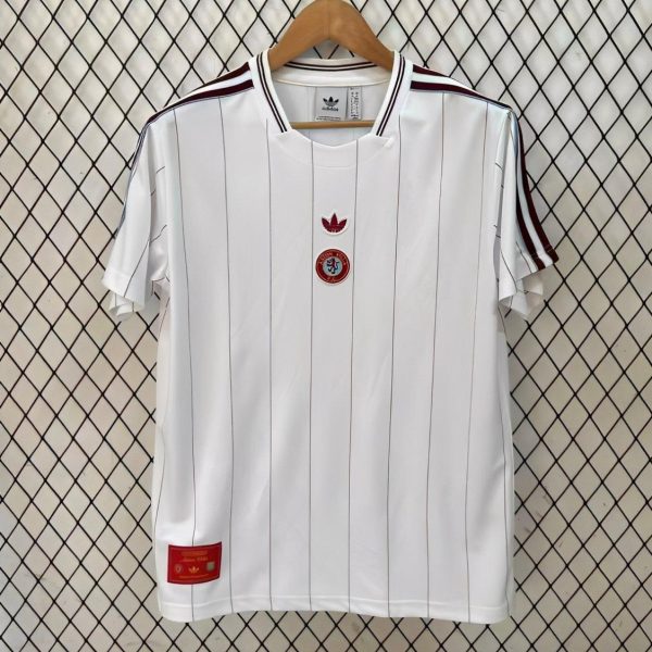 25/26 Aston Villa Adidas Original Terrace Icons WHITE Jersey
