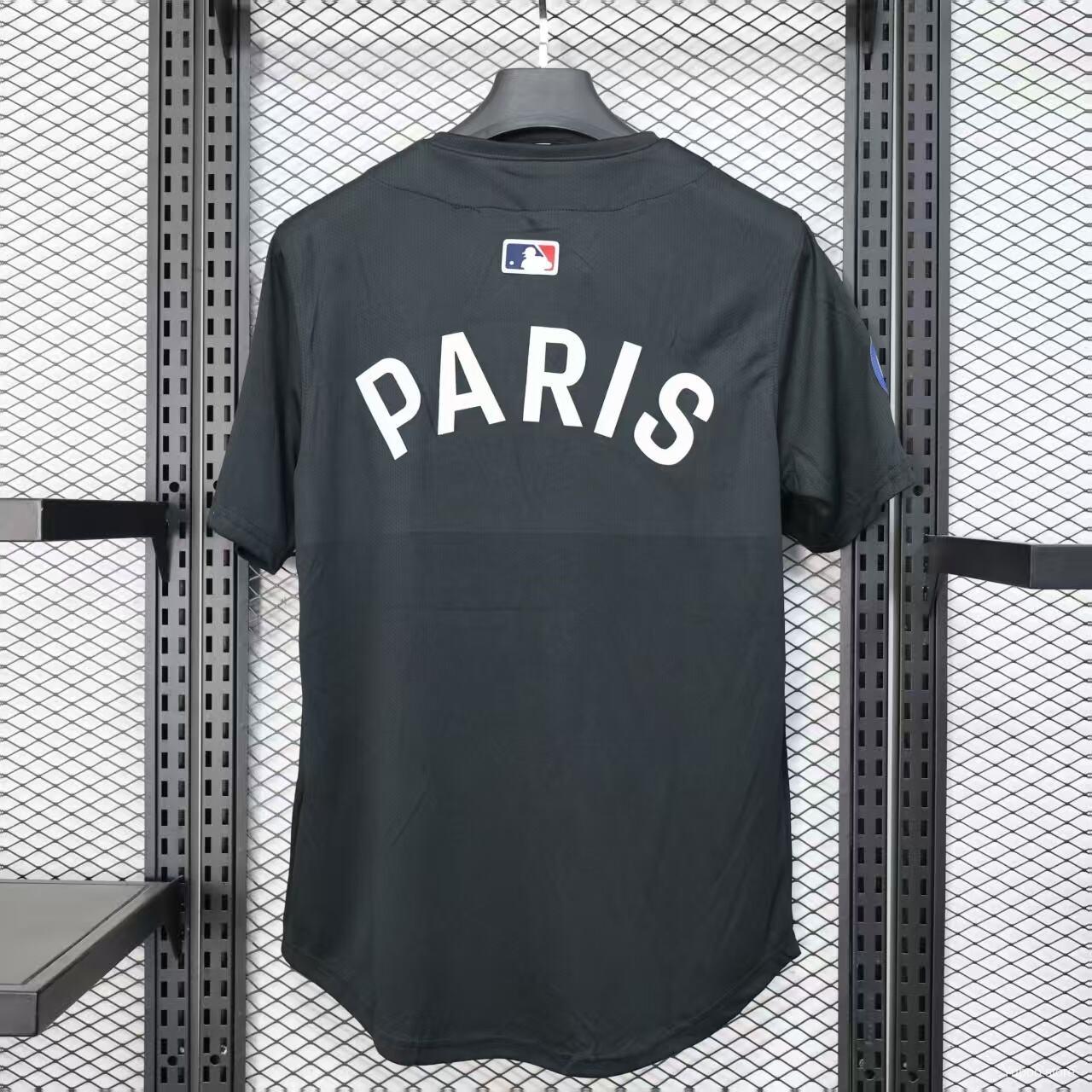 09fa3bd8b21f2286.jpg 25/26 PSG Baseball Black Special Jersey - Image 5