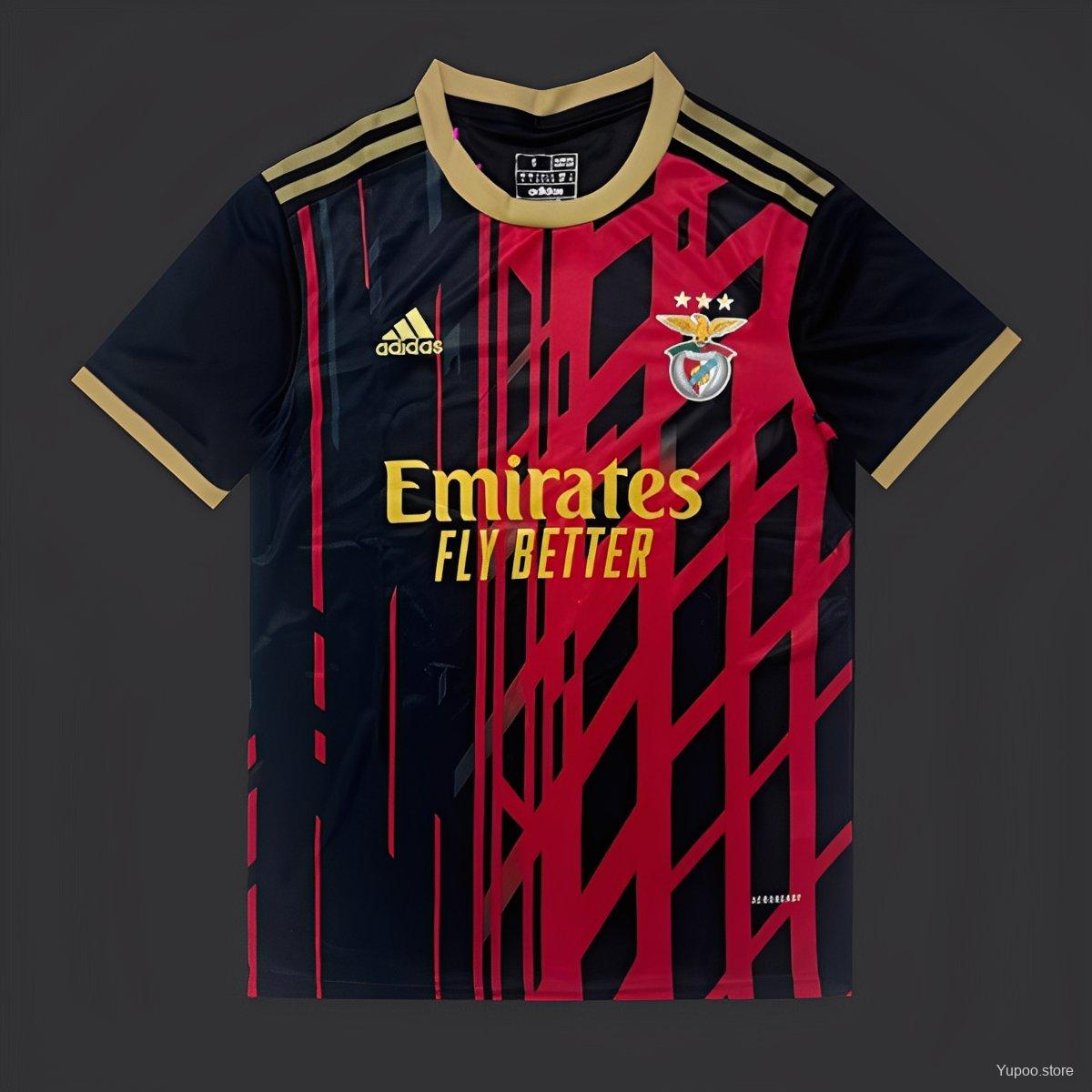 0e4a19018ca2c4222ac3525a.jpg 25/26 SL Benfica Black with Geometric Pattern Jersey - Image 1