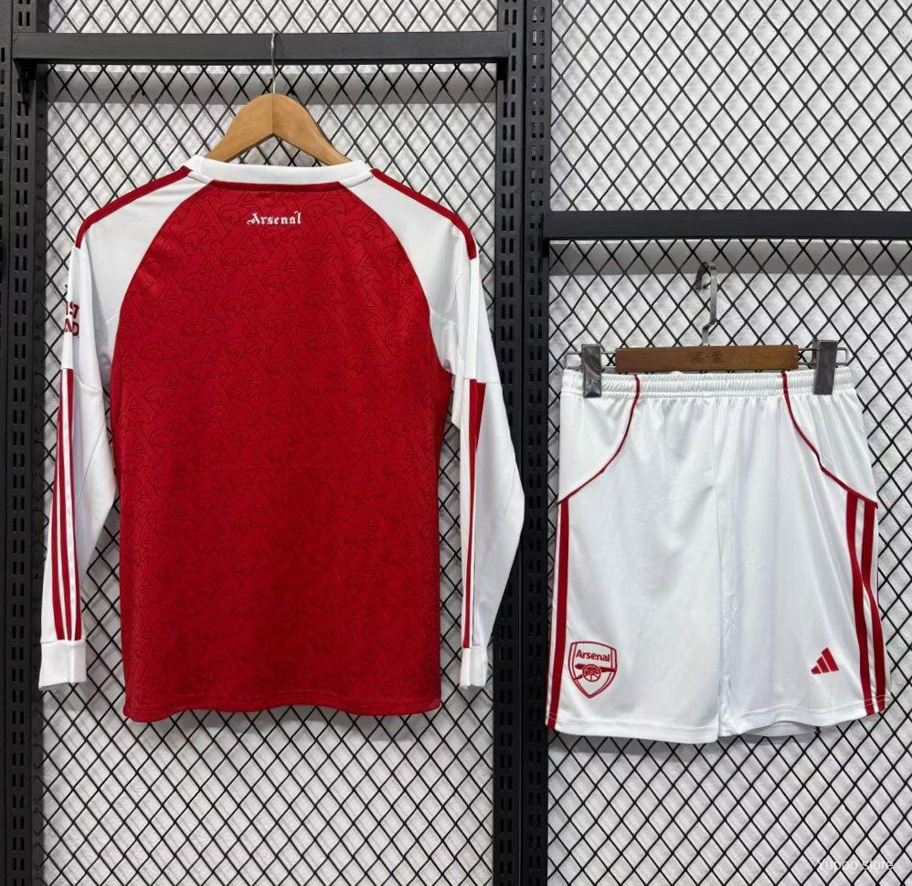 5056b9f8d203eff40ec67337.jpg 25/26 Kids Arsenal Home Long Sleeve Jersey - Image 3