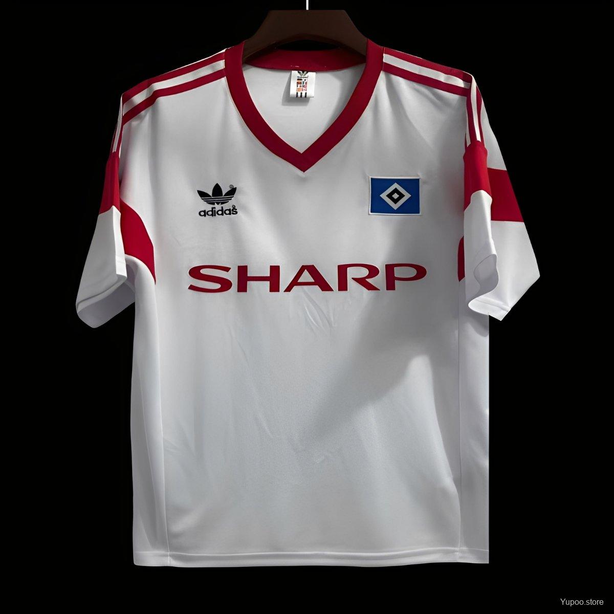 5241b799b9ee74bc477e5e70.jpg Retro 88/89 Hamburger SV Home Jerey - Image 1