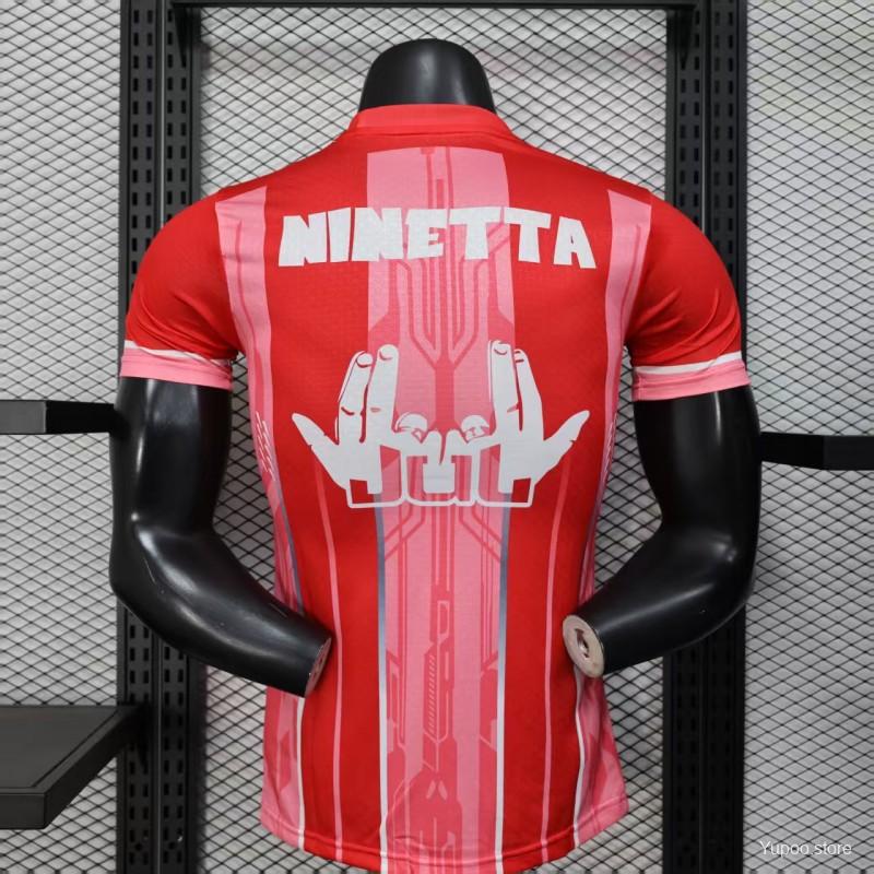 626c408bb79576a3.jpg Player Version 25/26 Olympique de Marseille Red with Vertical Stripes Jersey - Image 5