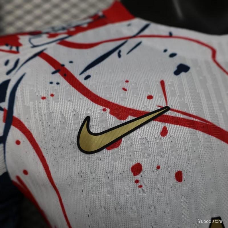 654546979426da36.jpg Player Version 25/26 PSG/Paris Saint-Germain White with Abstract Art Pattern Jersey - Image 10