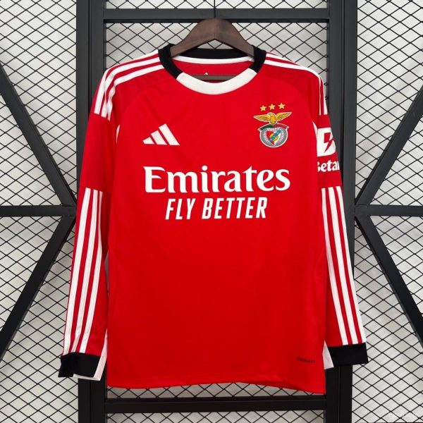 25/26 Long Sleeve Benfica Home Jersey