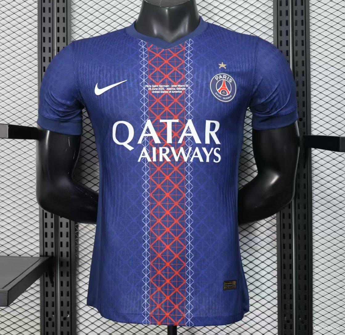 6d0e04496cccbc295b088e64.jpg 1 Star Player Version 25/26 PSG Home Jersey With Match Date Printing - Image 1