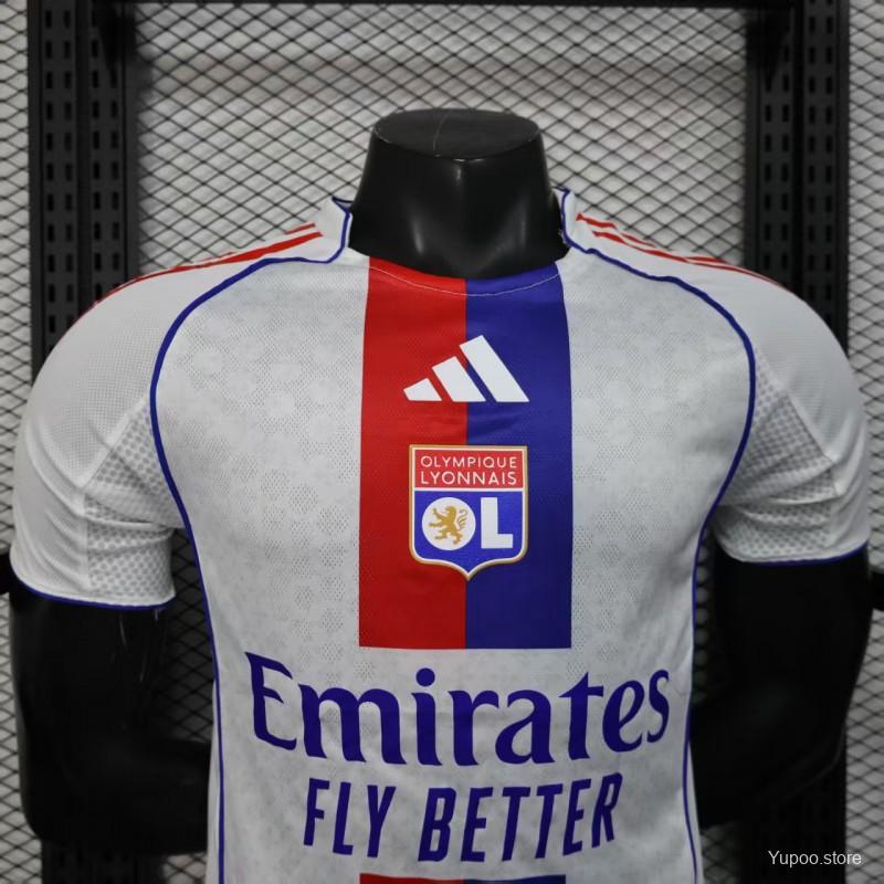 6de8b70e6fc813e8.jpg Player Version 25/26 Olympique Lyonnais Lyon Home Jersey - Image 4