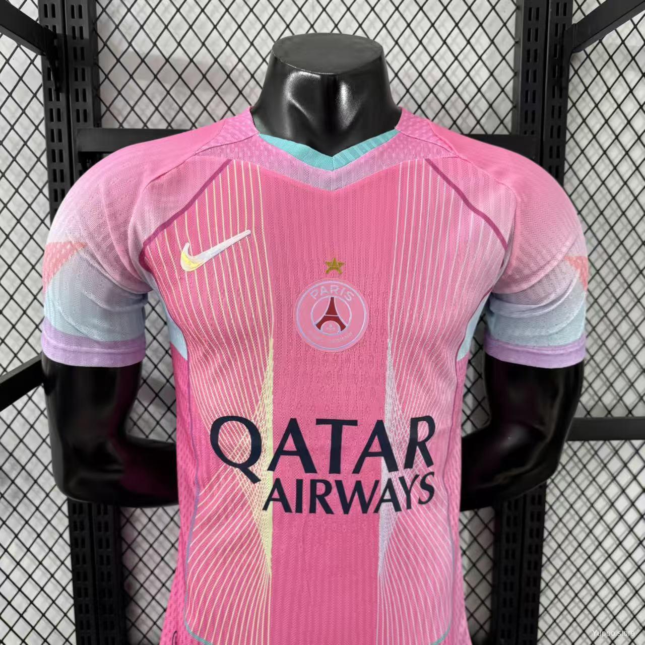 77c3e52e6971bc63.jpg 25/26 Player Version PSG Pink Jersey - Image 4