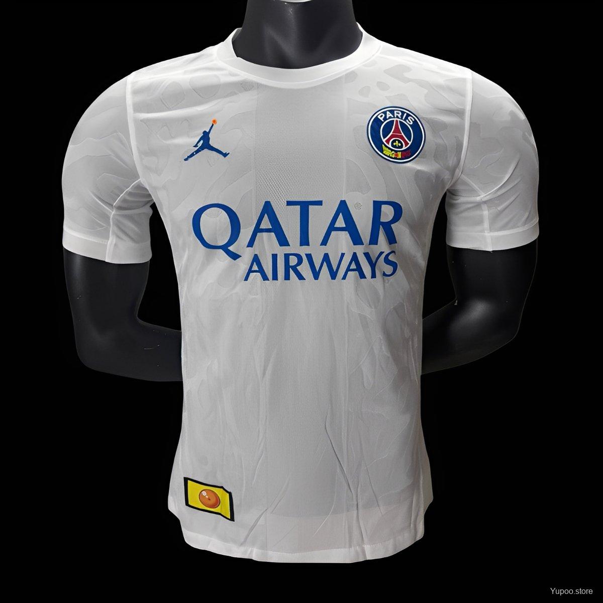 829c78ab41bdf0d13bdc5fdc.jpg Player Version 25/26 PSG x Dragon Ball White Special Jersey - Image 1