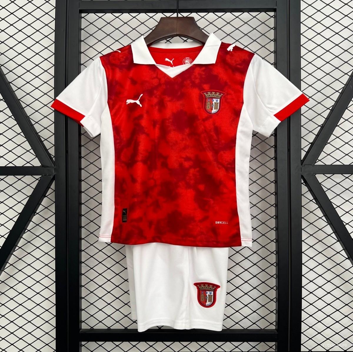 8d21d1c7b78091f53363c0ff.jpg 25/26 Kids Braga Home Jersey - Image 1