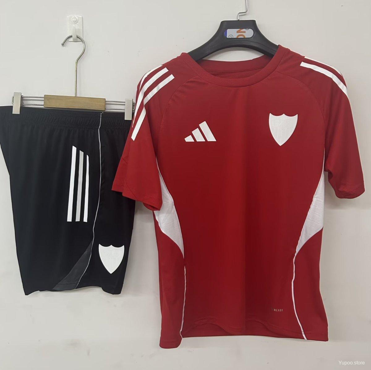 af27d22f6f2e4fe9f862880c.jpg 2526 Athletic Bilbao Training Jersey Red+Shorts - Image 1