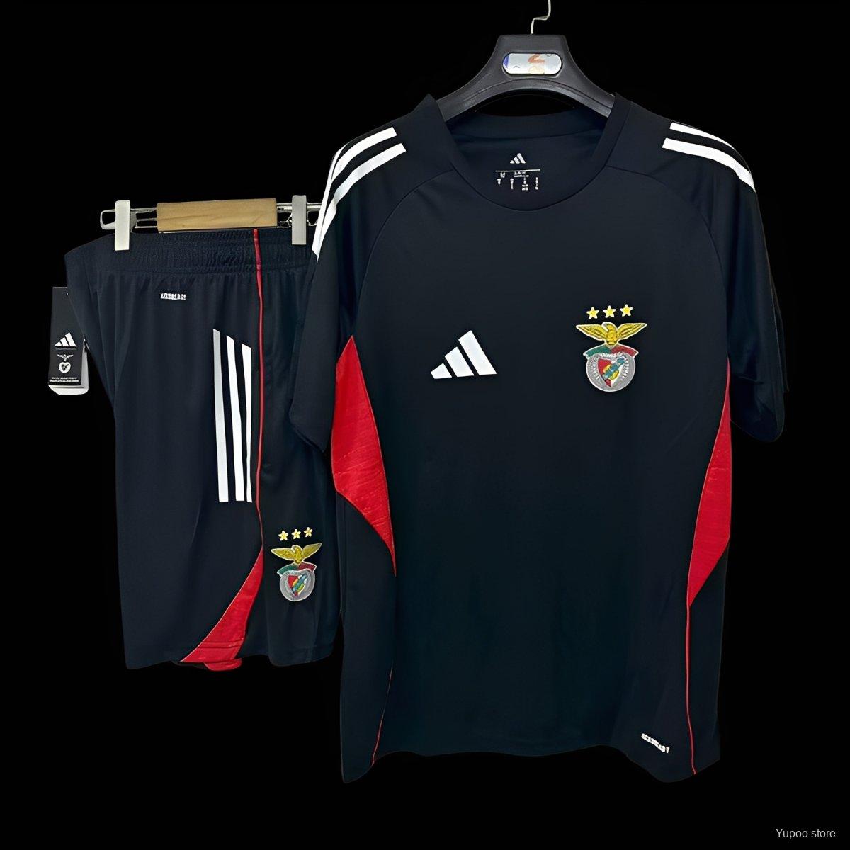 ba6cde79843ecc0cbdf06aa4.jpg 25/26 Benfica Black Training Jersey + Shorts - Image 1