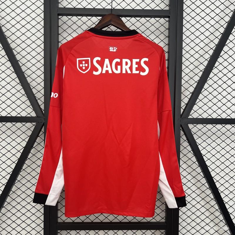 bd71fe293d2e2d82.jpg 25/26 Long Sleeve Benfica Home Jersey - Image 8