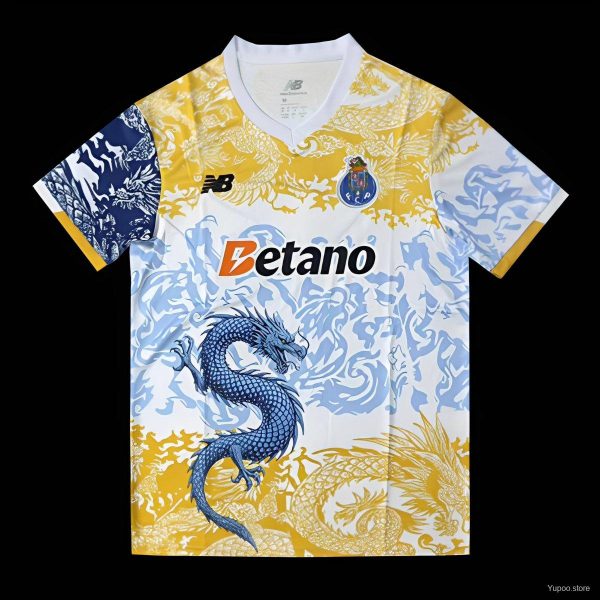 25/26 FC Porto White with Chinese Dragon Jersey