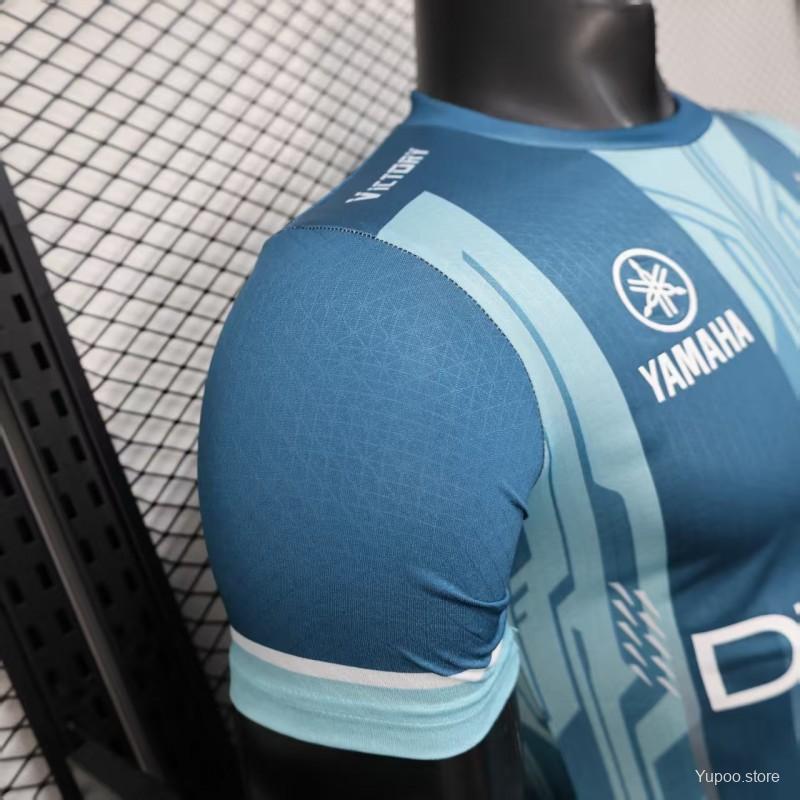c69bca1460f6fa16.jpg Player Version 25/26 Olympique de Marseille Blue with Geometric Stripes Jersey - Image 6