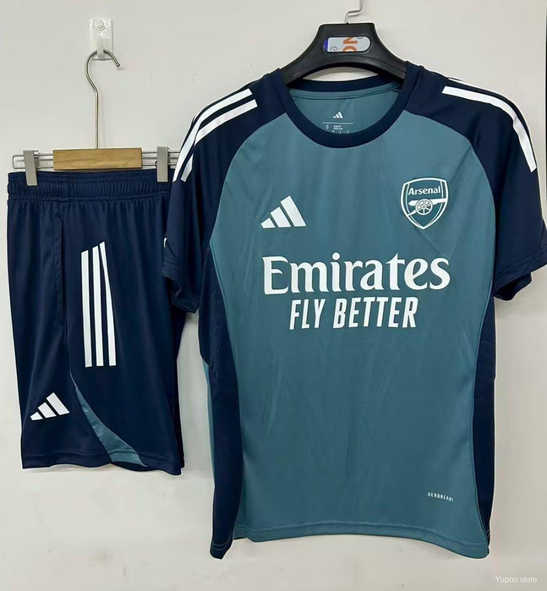 c6dd1a5d6abf7ececee0aa84.jpg 25/26 Arsenal Pre-Match Training Jersey Navy Blue+ Shorts - Image 1
